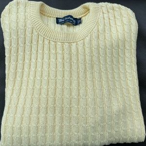 Men's Burberrys Yellow Sweater, Worn Once